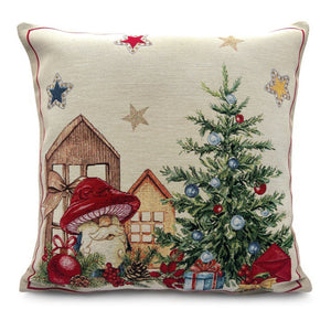 Kissenbezug FAVOLA, uni, Gobelin Jacquard