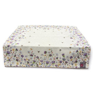Tovaglia FIORI DI CAMPO, uni, Gobelin Jacquard, 100x100 cm