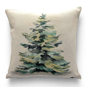 Kissenbezug FIR WOOD, uni, Gobelin Jacquard