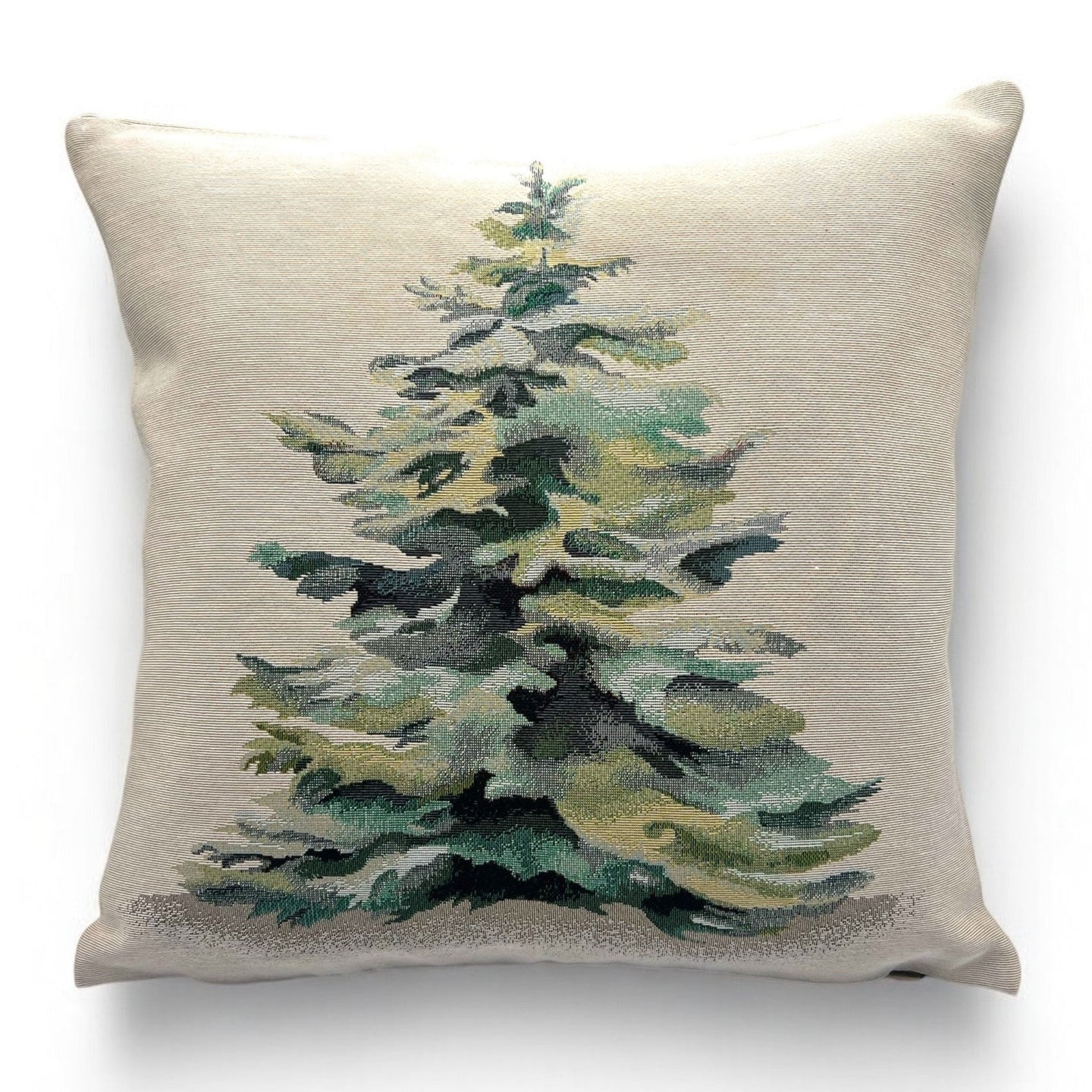 Kissenbezug FIR WOOD, uni, Gobelin Jacquard