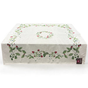 Tovaglia FRAGOLE, uni, Gobelin Jacquard, 100x100 cm