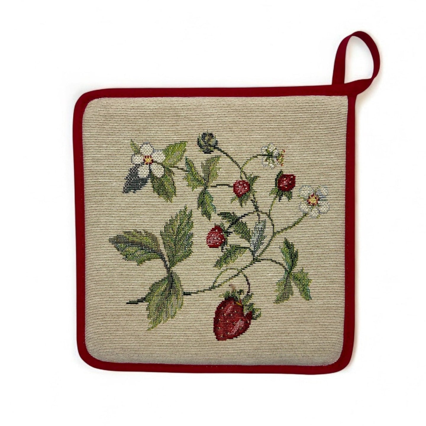 Presina quadrata FRAGOLE, Jacquard