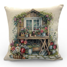 Load image into Gallery viewer, Garden House Cushion Cover, Gobelin Jacquard, 45x45 cm
