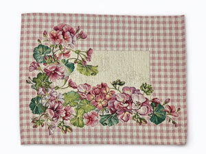 Table Set GERANIO Placemat Tovaglietta Gobelin Jacquard 40 x 50 cm