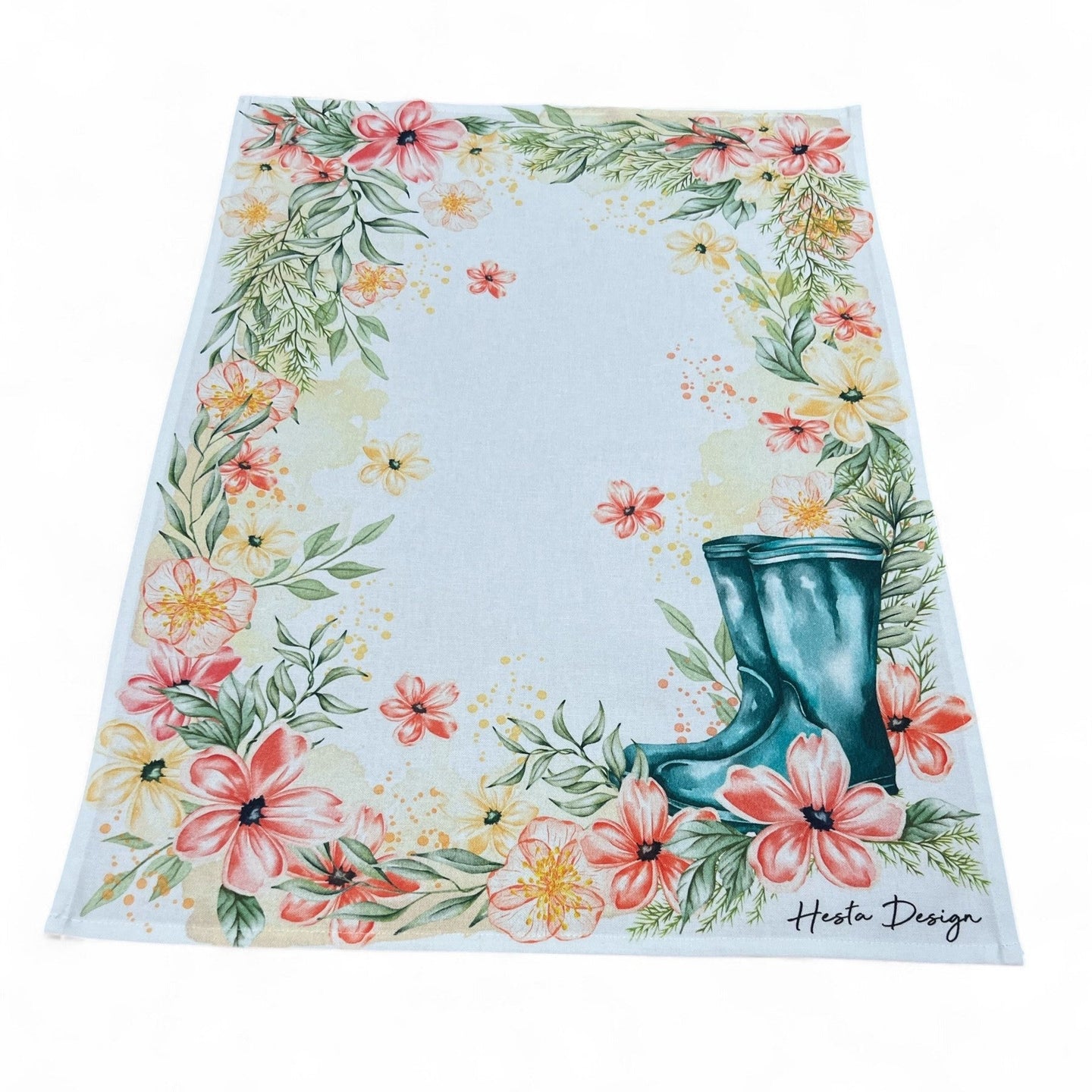 Strofinaccio GARDENING, cotone stampato