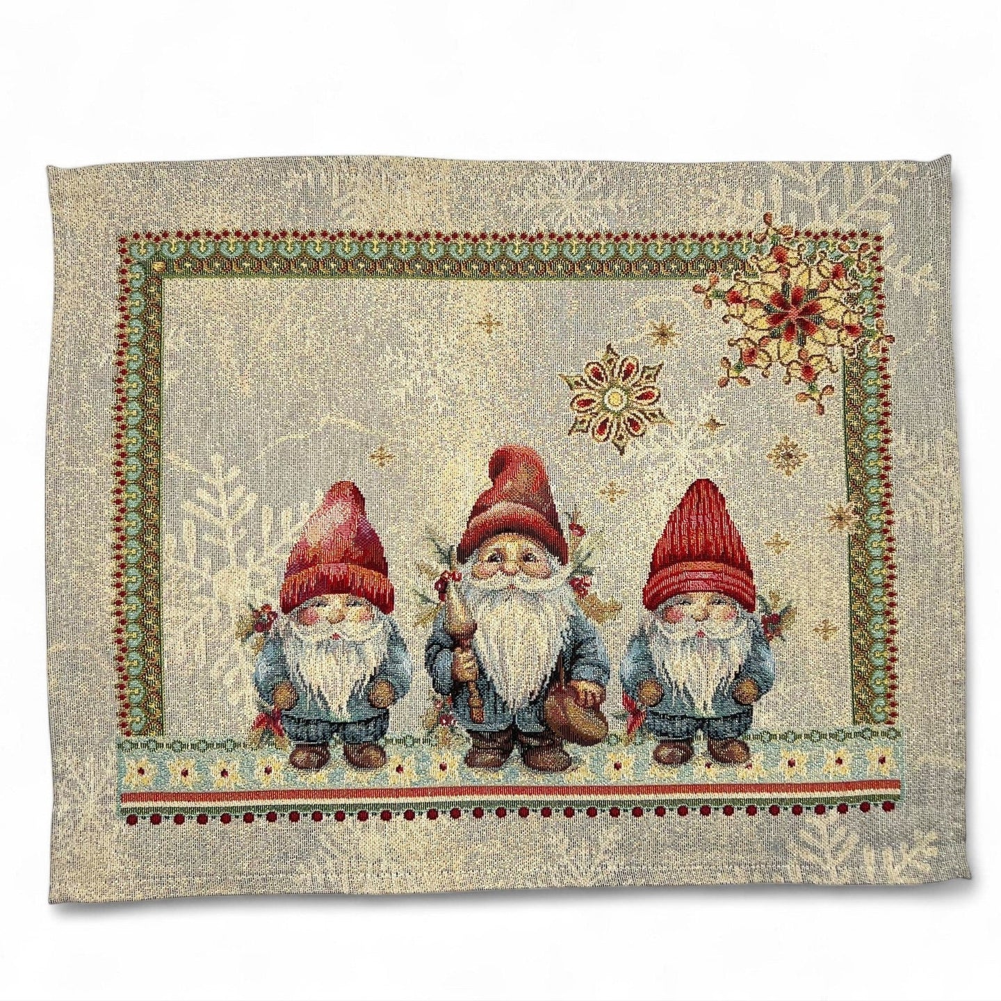 Table Set GNOMELAND Placemat Tovaglietta Gobelin Jacquard, lurex oro 40x50 cm