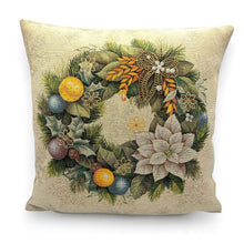 Laden Sie das Bild in den Galerie-Viewer, Kissenbezug HOLY CHRISTMAS, uni, Gobelin Jacquard, Lurex Gold, 45x45 cm
