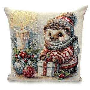 Copricuscino JACK Natale Gobelin Jacquard, 45x45 cm