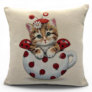 Copricuscino JACKY, Gobelin Jacquard, 45x45 cm