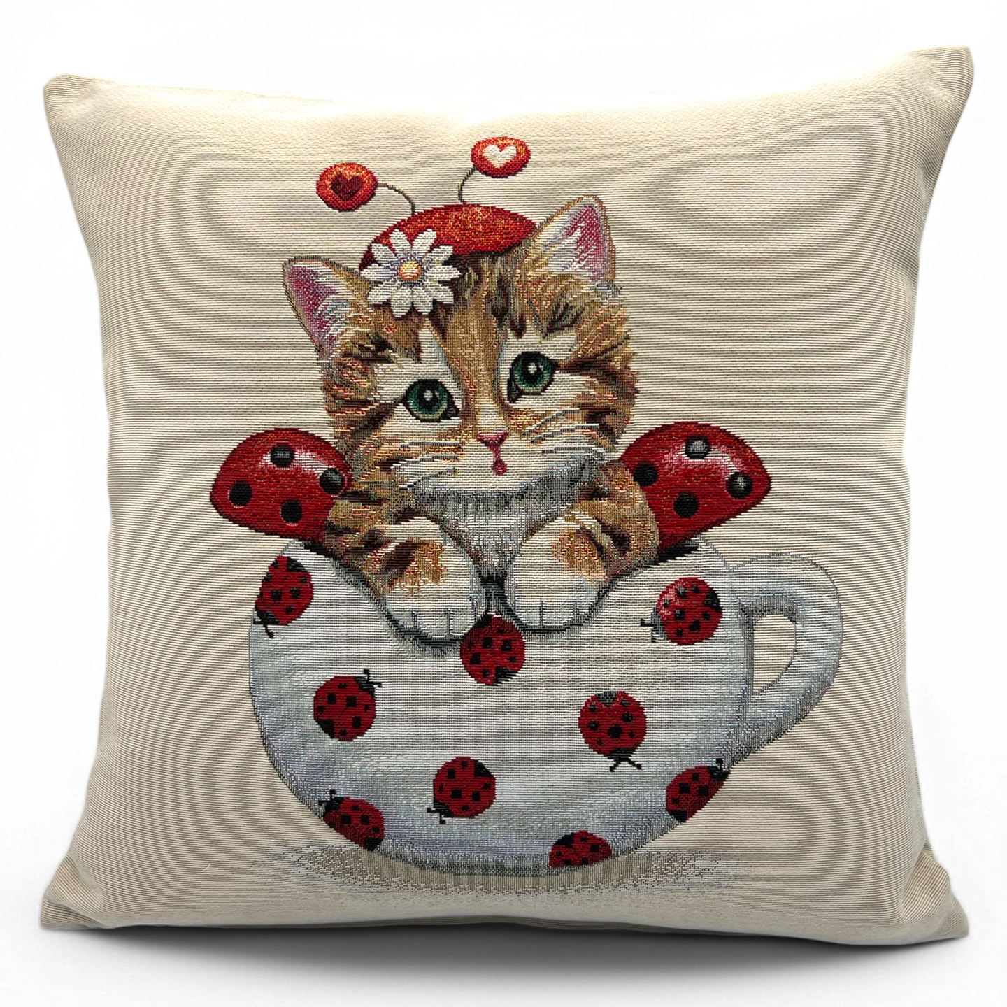 Copricuscino JACKY, Gobelin Jacquard, 45x45 cm