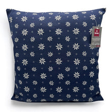 Carica l&#39;immagine nel visualizzatore di Gallery, Copricuscino LANDHAUS EDELWEISS, blu, Jacquard, 45x45cm
