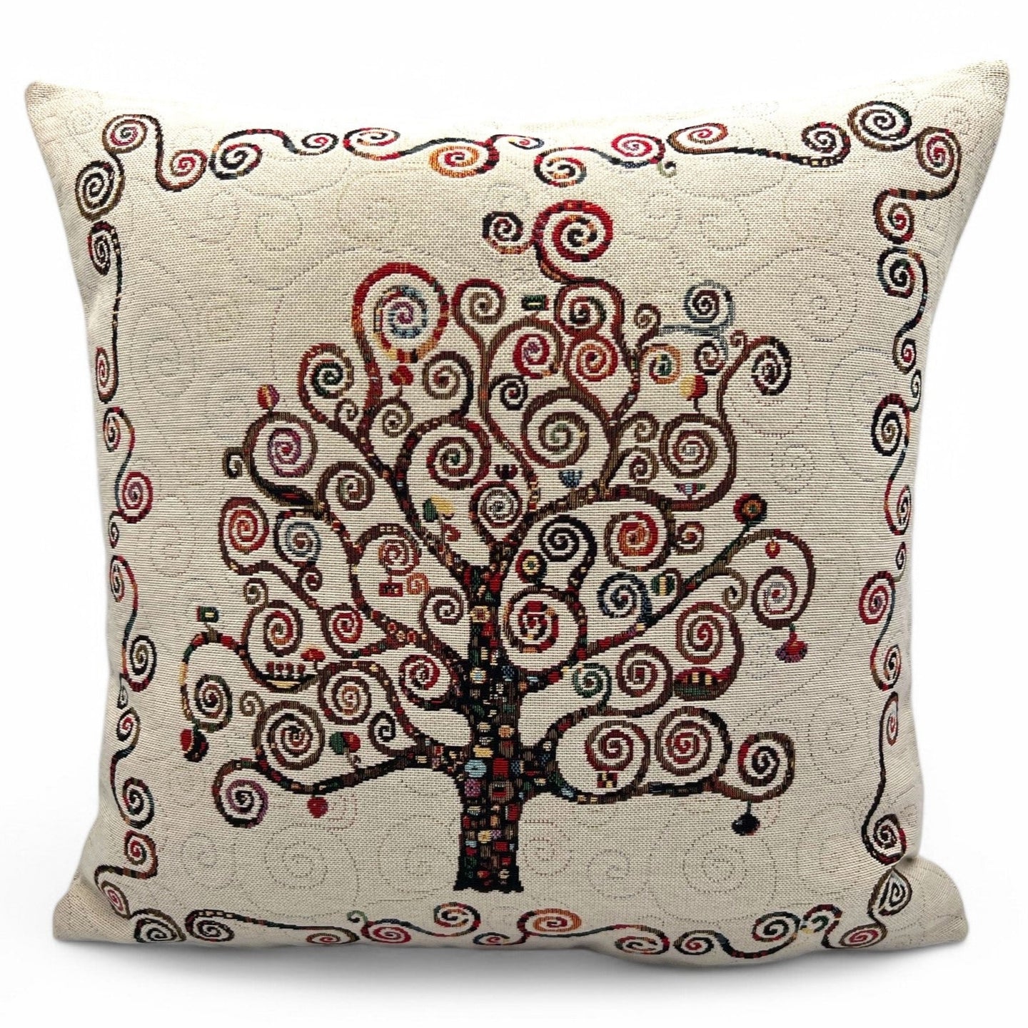 Copricuscino LIFE TREE,  Gobelin Jacquard, 45x45 cm