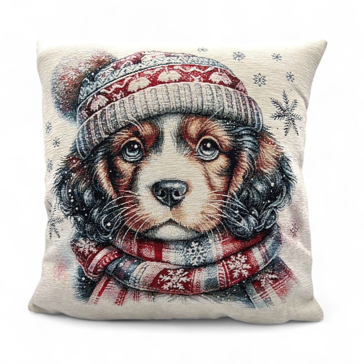 Copricuscino LIO Natale Gobelin Jacquard, cinigliato, 45x45 cm