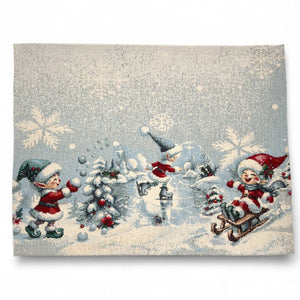 Table Set LOVELY X-MAS Placemat Tovaglietta Gobelin Jacquard, cinigliato 40 x 50 cm