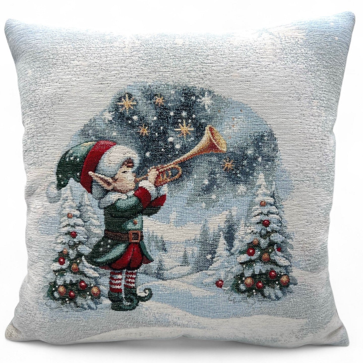 Copricuscino LOVELY X-MAS C Natale Gobelin Jacquard cinigliato, 45x45 cm