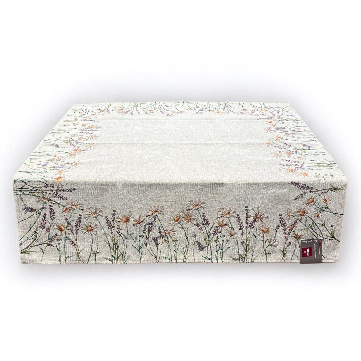 Tovaglia MARGHERITE E LAVANDA, uni, Gobelin Jacquard, 100x100 cm