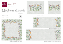 Carica l&#39;immagine nel visualizzatore di Gallery, Tovaglia MARGHERITE E LAVANDA, uni, Gobelin Jacquard, 100x100 cm
