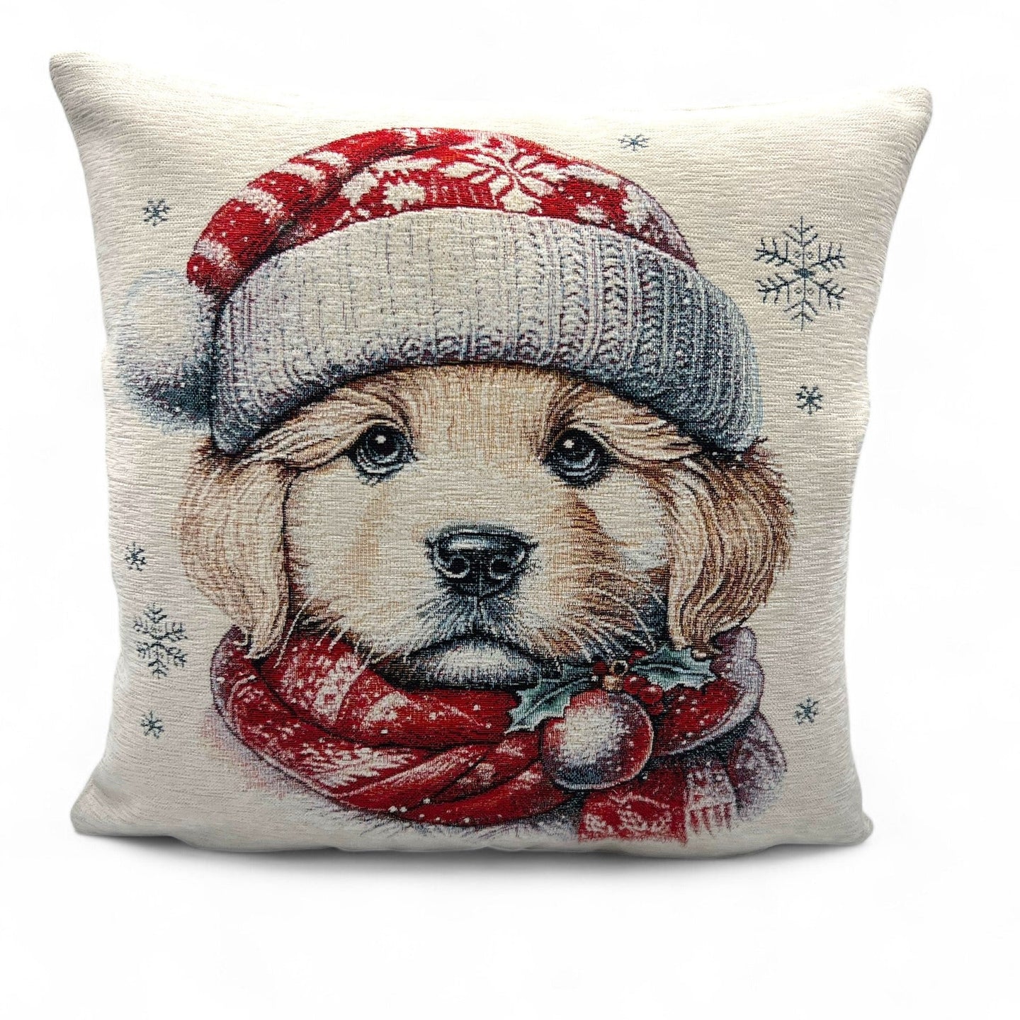 Copricuscino MAX Natale Gobelin Jacquard, cinigliato, 45x45 cm