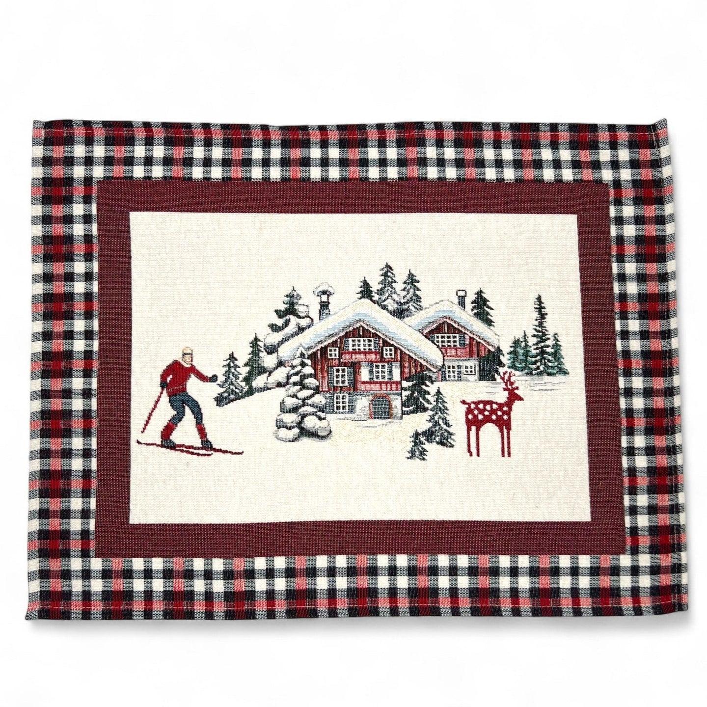 Table Set MERIBEL Placemat Tovaglietta Gobelin Jacquard, cinigliato 40 x 50 cm