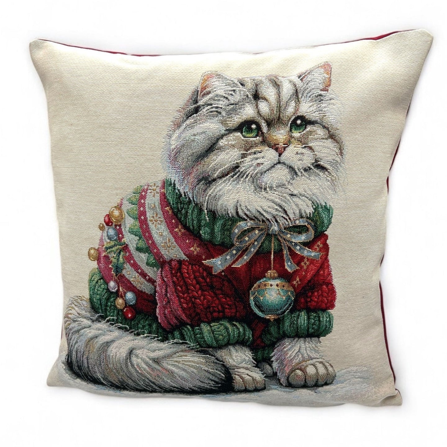 Copricuscino MOLLY Natale Gobelin Jacquard, 45x45 cm