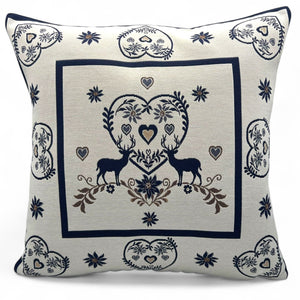 Kissenbezug MONTE CERVO BLAU, Gobelin Jacquard, 45x45 cm