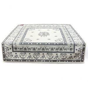 Tovaglia MONTE CERVO GRIGIO, uni, Gobelin Jacquard
