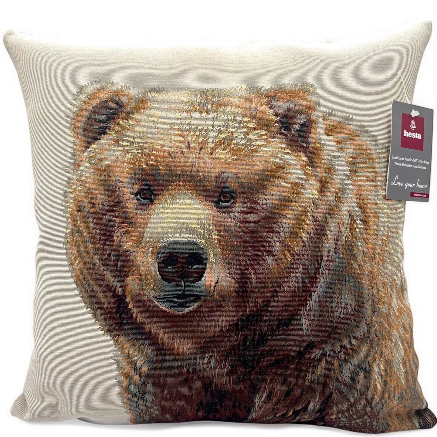 Copricuscino ORSO Gobelin Jacquard, 45x45 cm
