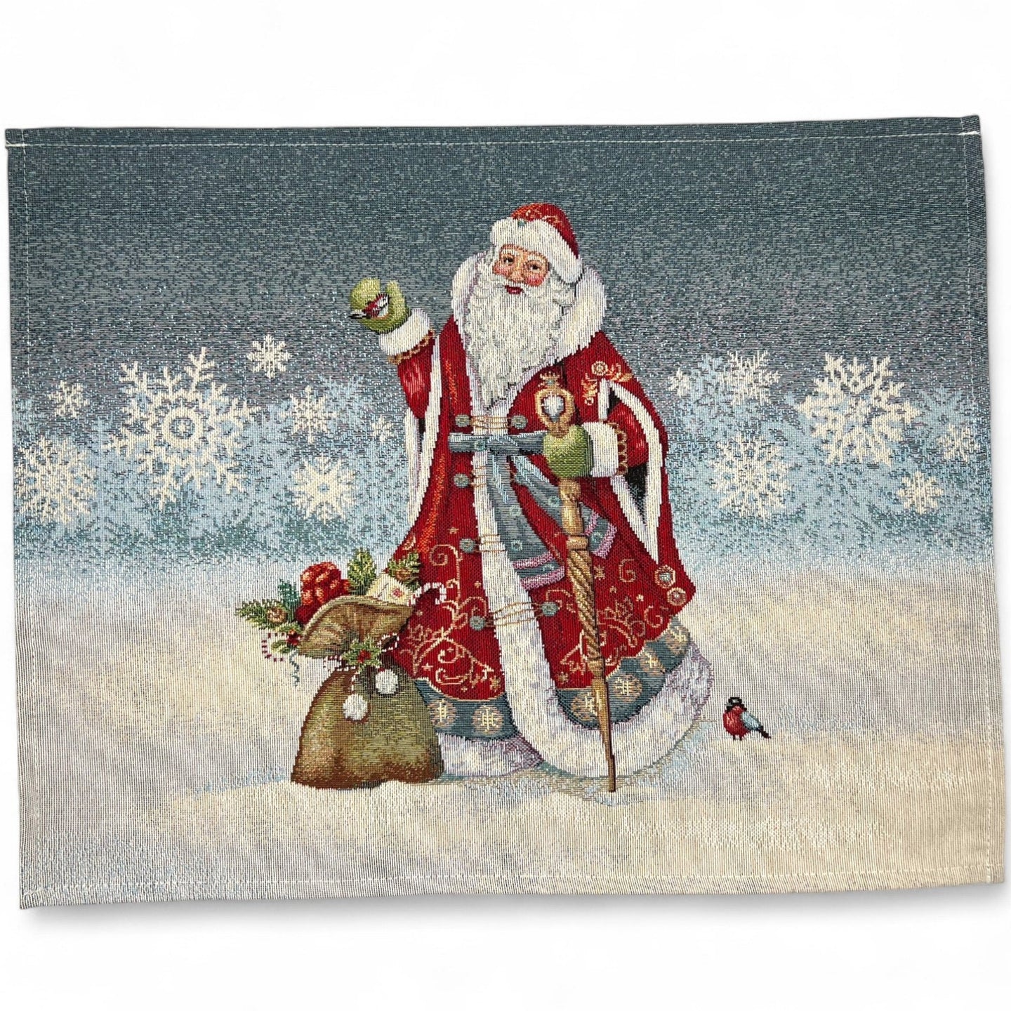Table Set PAPA NOEL Placemat Tovaglietta Gobelin Jacquard, 40x50 cm