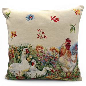 Copricuscino PATTERSON uni, Gobelin Jacquard, 45x45 cm