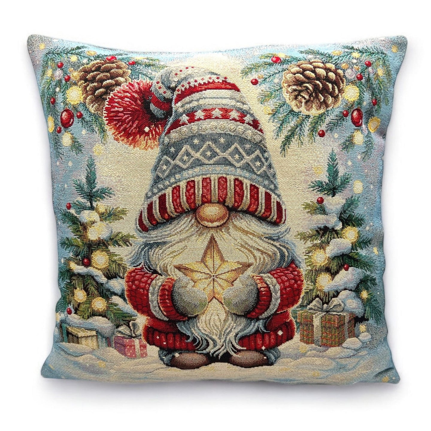 Copricuscino PRINCE, Gobelin Jacquard, Lurex oro