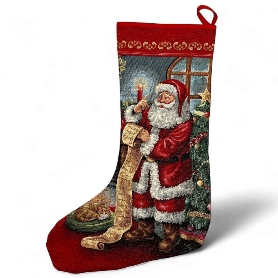 Calza natalizia BABBO NATALE , 43x29cm