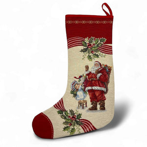 Calza natalizia BABBO NATALE, 43x29cm