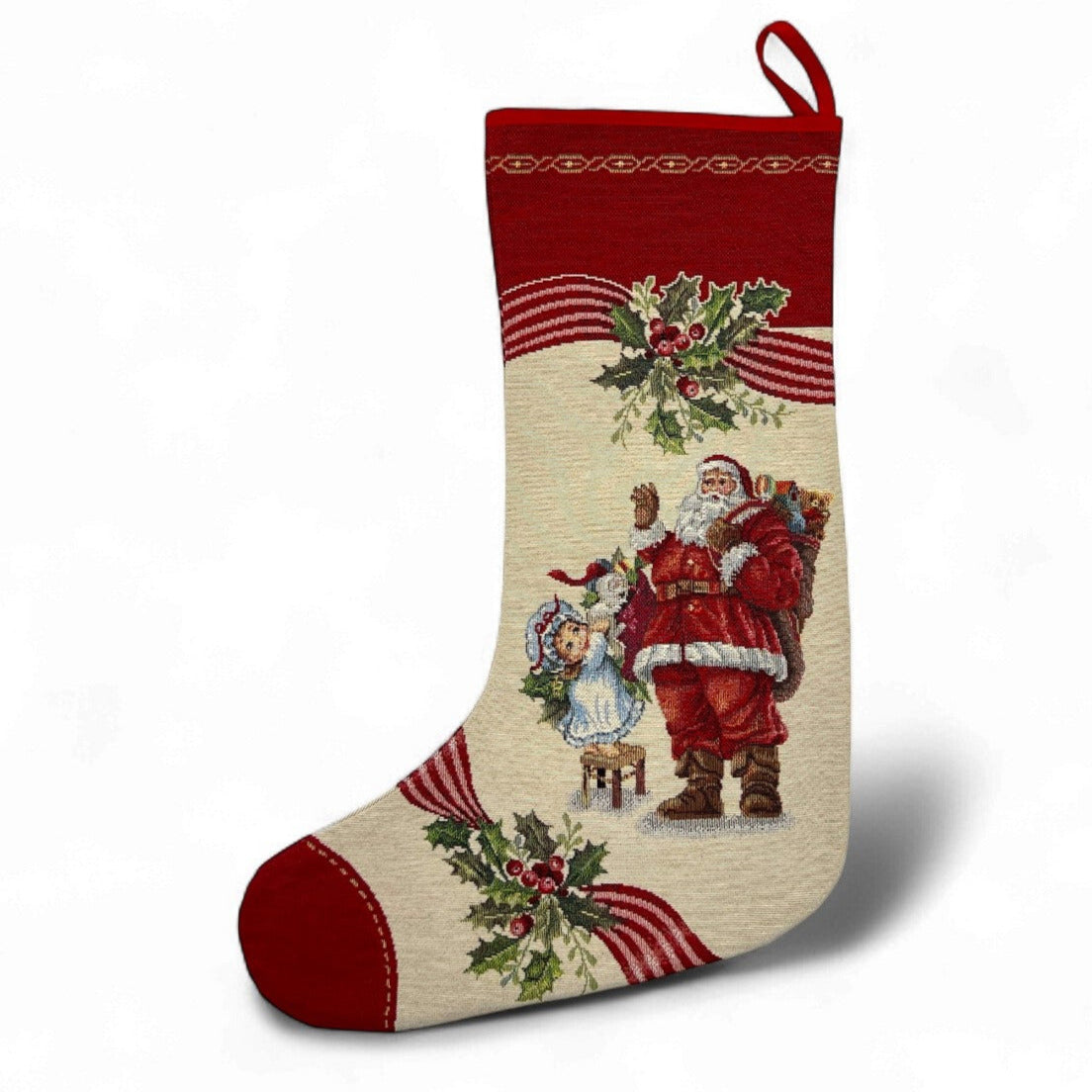Santa Claus Christmas Stocking, 43x29cm