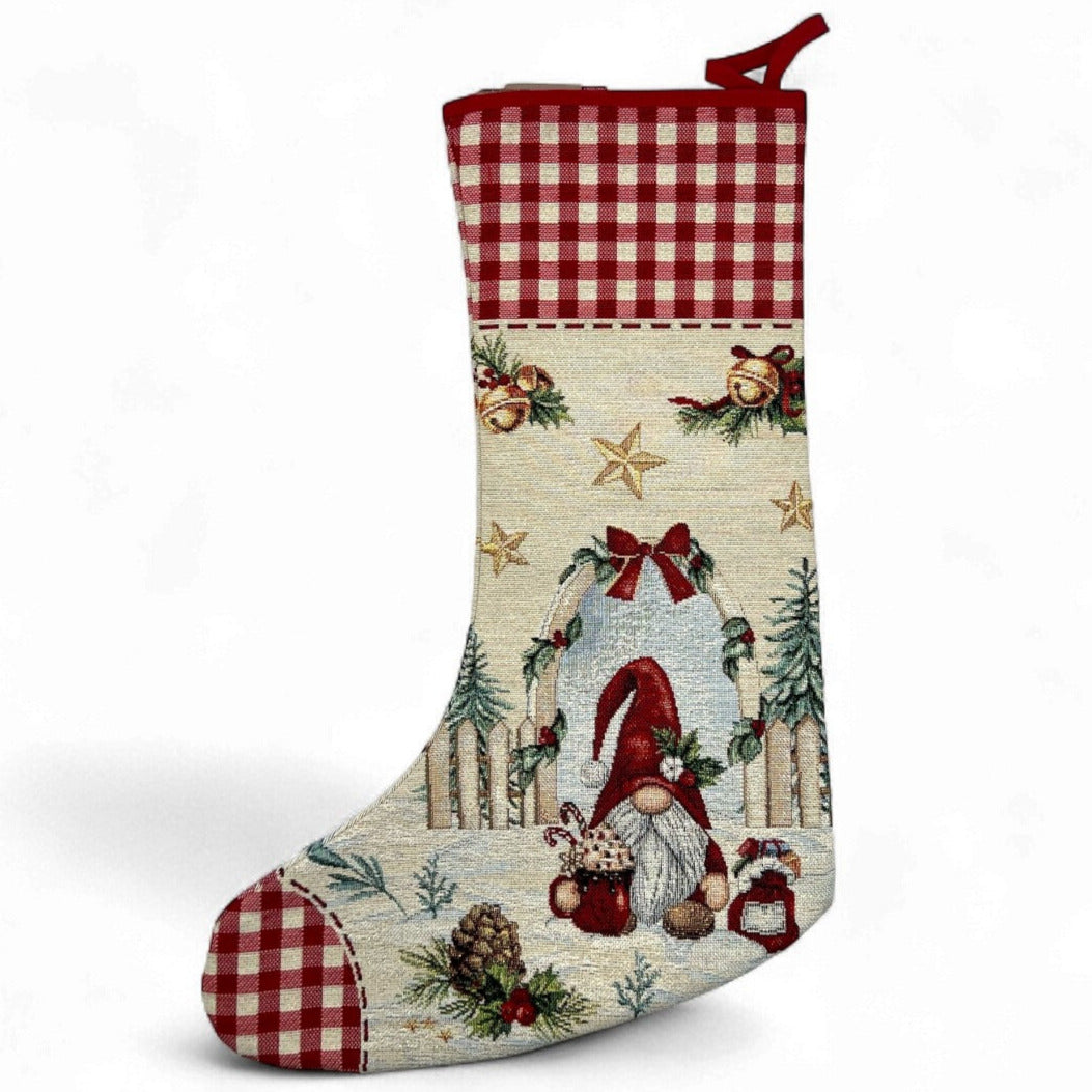 Christmas stocking CHRISTMAS GNOME, 43x29cm