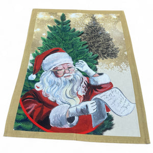 Strofinaccio SANTA CLAUS C, cotone stampato