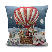 Carica l&#39;immagine nel visualizzatore di Gallery, Copricuscino SANTA IS COMING, uni, Gobelin Jacquard, 45x45 cm
