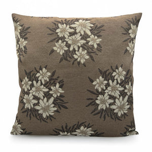 Copricuscino ST. MORITZ MARRONE, Jacquard, 45x45cm