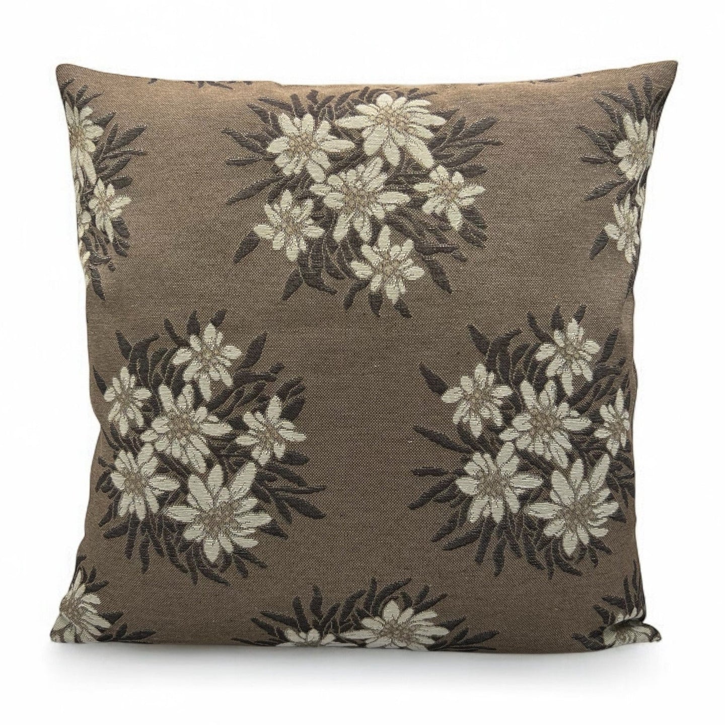 Copricuscino ST. MORITZ MARRONE, Jacquard, 45x45cm