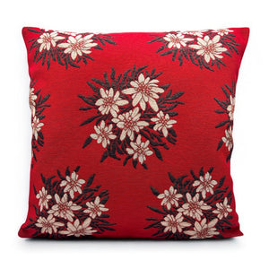 Copricuscino ST. MORITZ ROSSO, Jacquard, 45x45cm