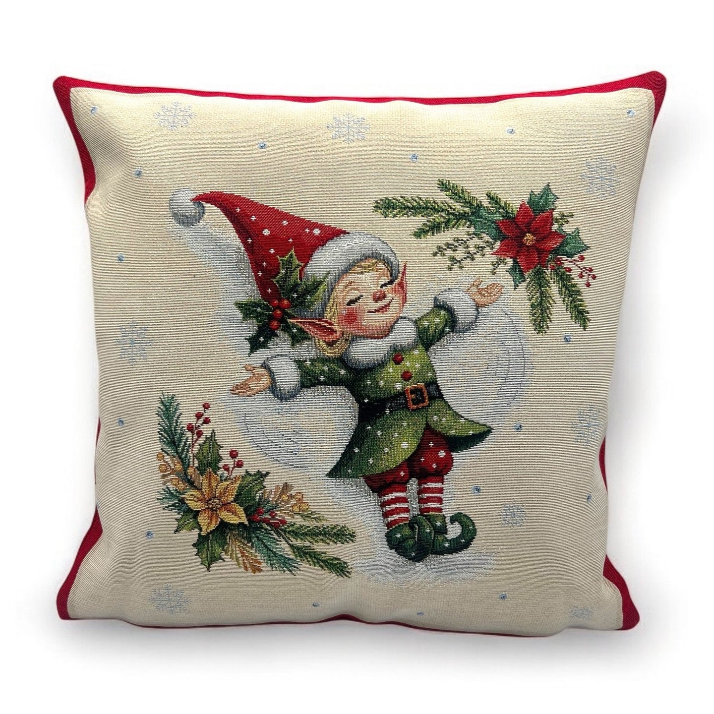 Copricuscino TINY B, uni, Gobelin Jacquard, Lurex Gold, 45x45 cm
