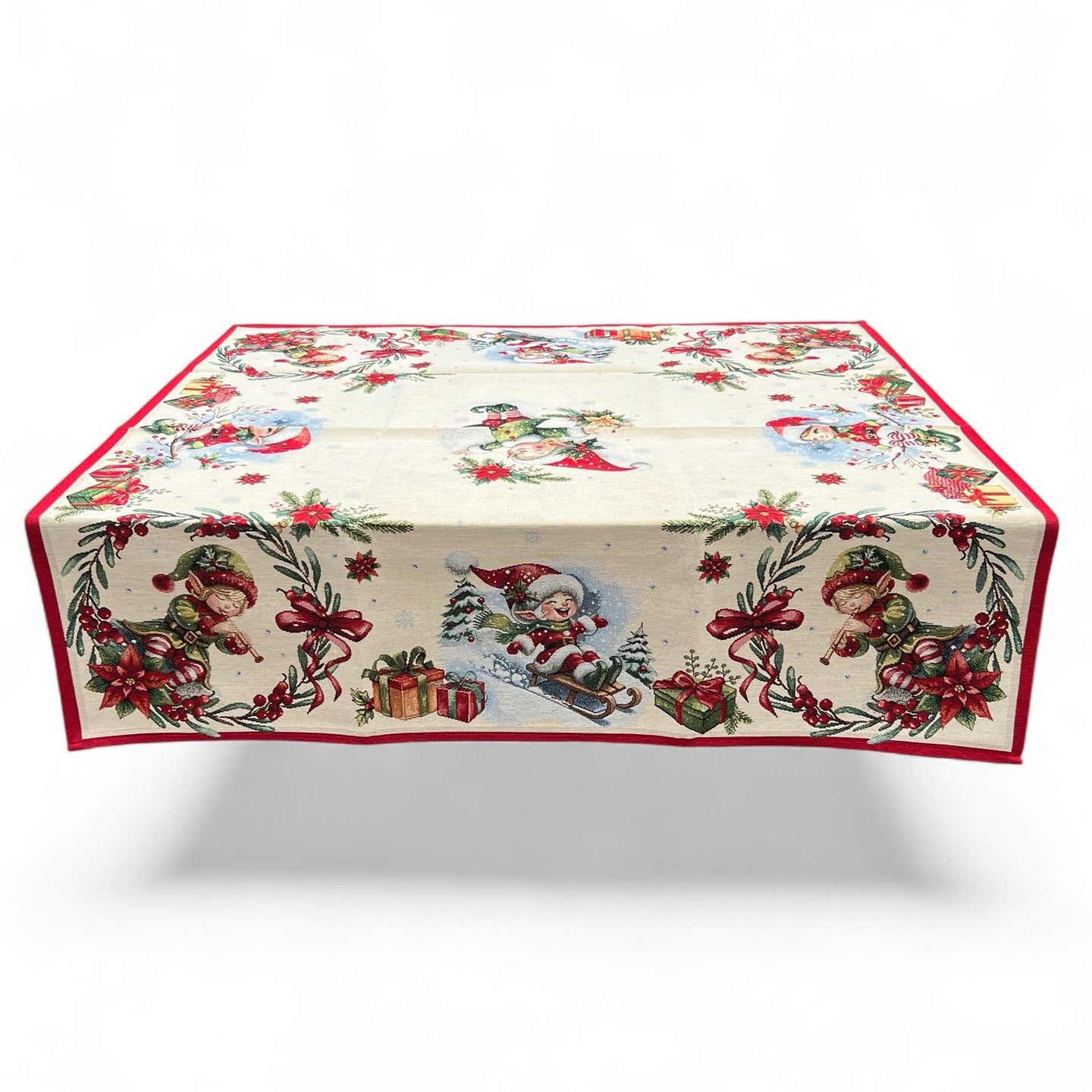 Tovaglia TINY, uni, Gobelin Jacquard, Lurex Gold, 100x100 cm