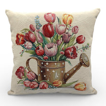Load image into Gallery viewer, TULIP SEASON Cushion Cover, Gobelin Jacquard, 45x45 cm
