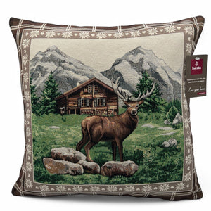 Copricuscino VAL DI NON, Gobelin Jacquard, 45x45 cm