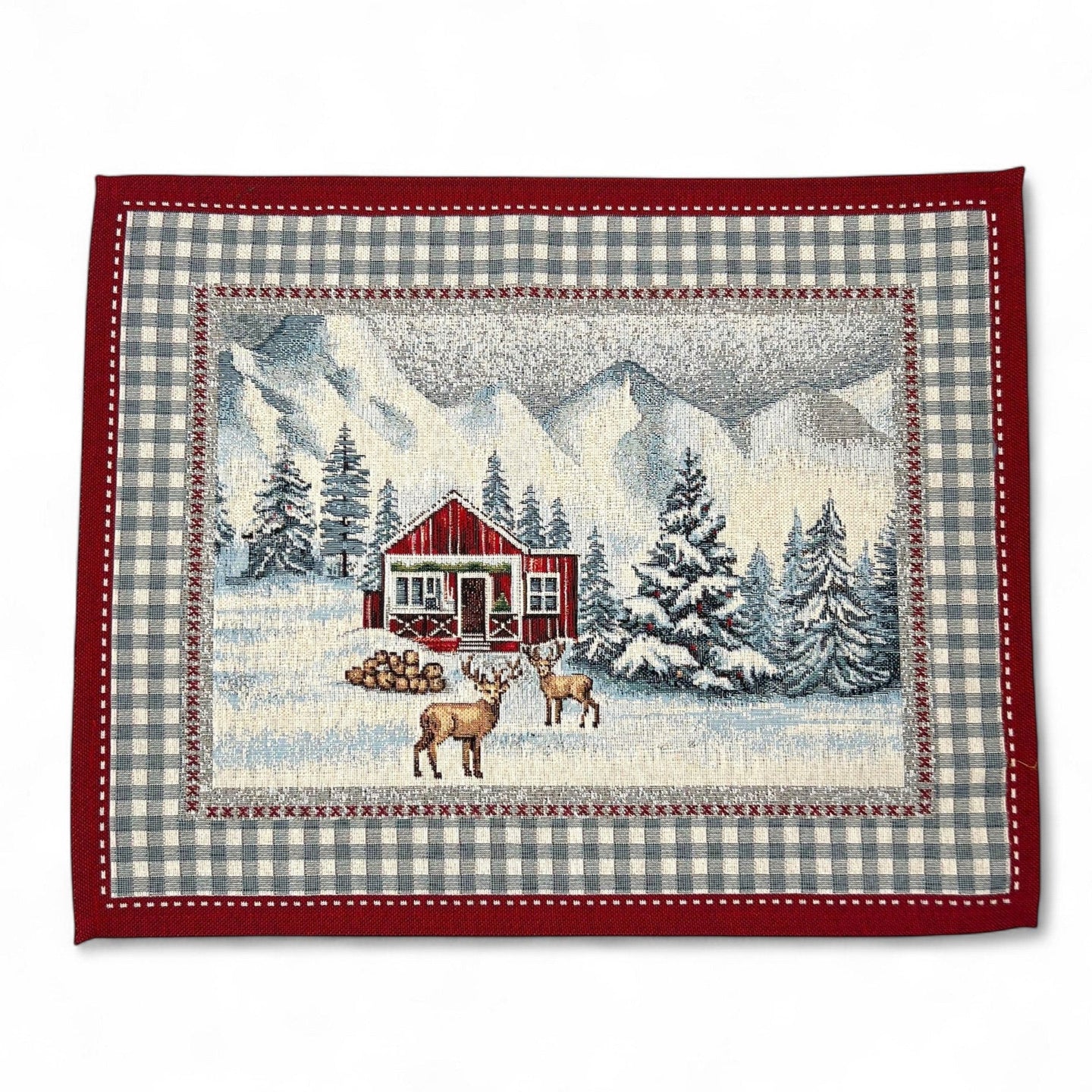Table Set VAL D'ISERE Placemat Tovaglietta Gobelin Jacquard, 40 x 50 cm