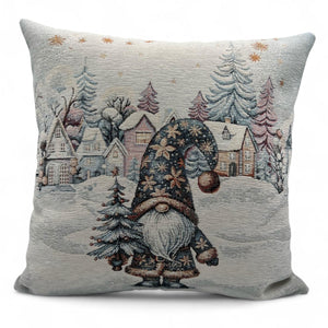 Copricuscino WINTER LOVE C Natale Gobelin Jacquard cinigliato, 45x45 cm