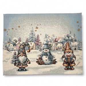 Table Set WINTER LOVE Placemat Tovaglietta Gobelin Jacquard, cinigliato 40 x 50 cm