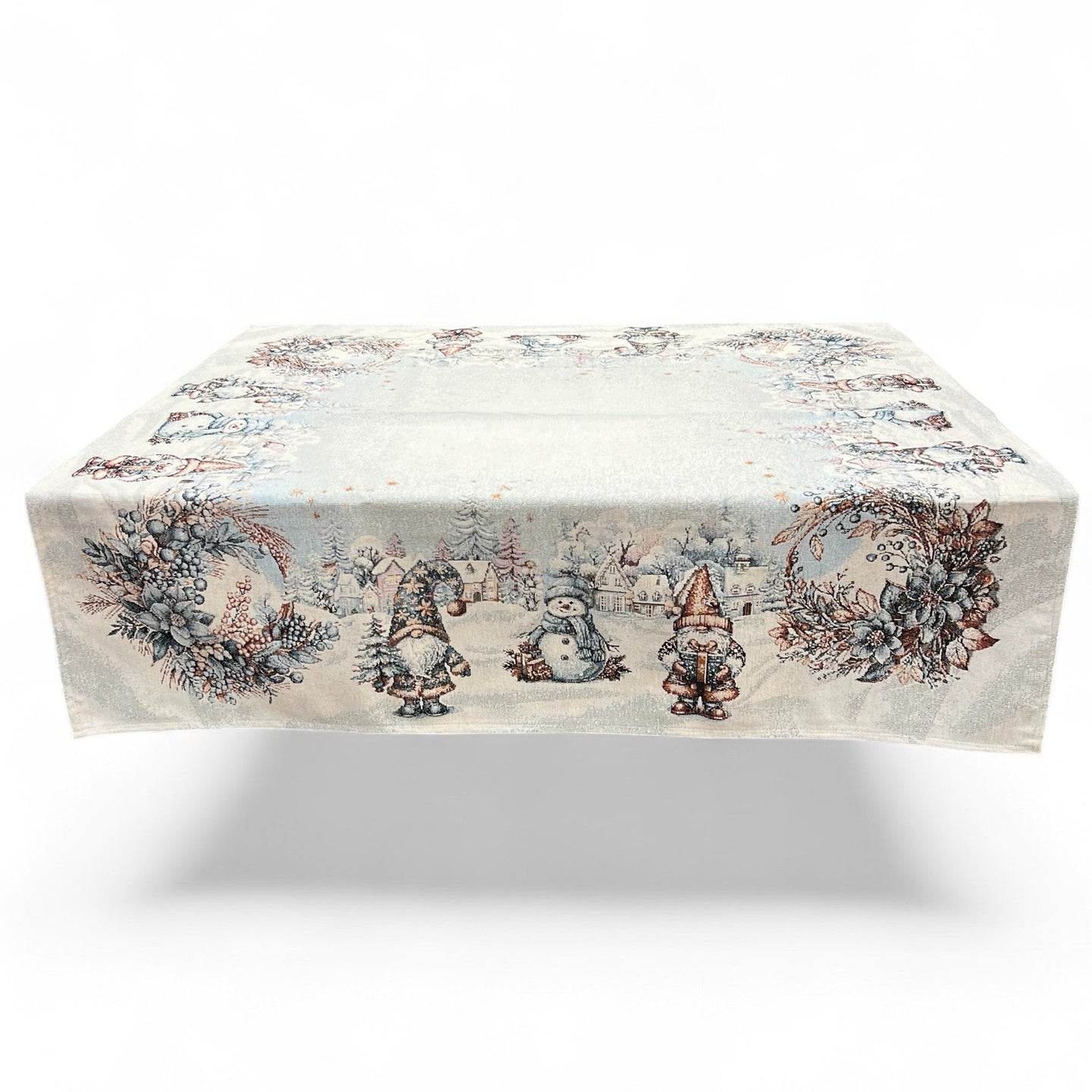 Tovaglia WINTER LOVE, uni, Gobelin Jacquard, cinigliato, 100x100 cm
