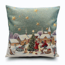 Carica l&#39;immagine nel visualizzatore di Gallery, Copricuscino WINTER KIDS, uni, Gobelin Jacquard, Lurex Gold, 45x45 cm
