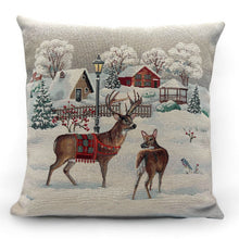 Laden Sie das Bild in den Galerie-Viewer, Kissenbezug DEER GARDEN, uni, Gobelin Jacquard, 45x45 cm
