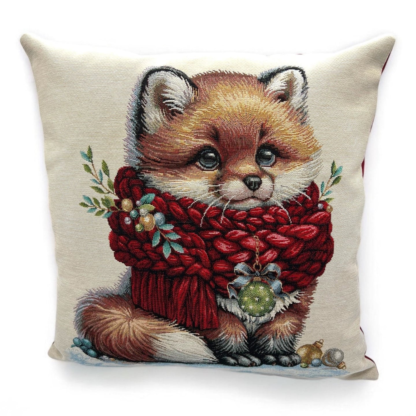 Copricuscino MILO Natale Gobelin Jacquard, 45x45 cm